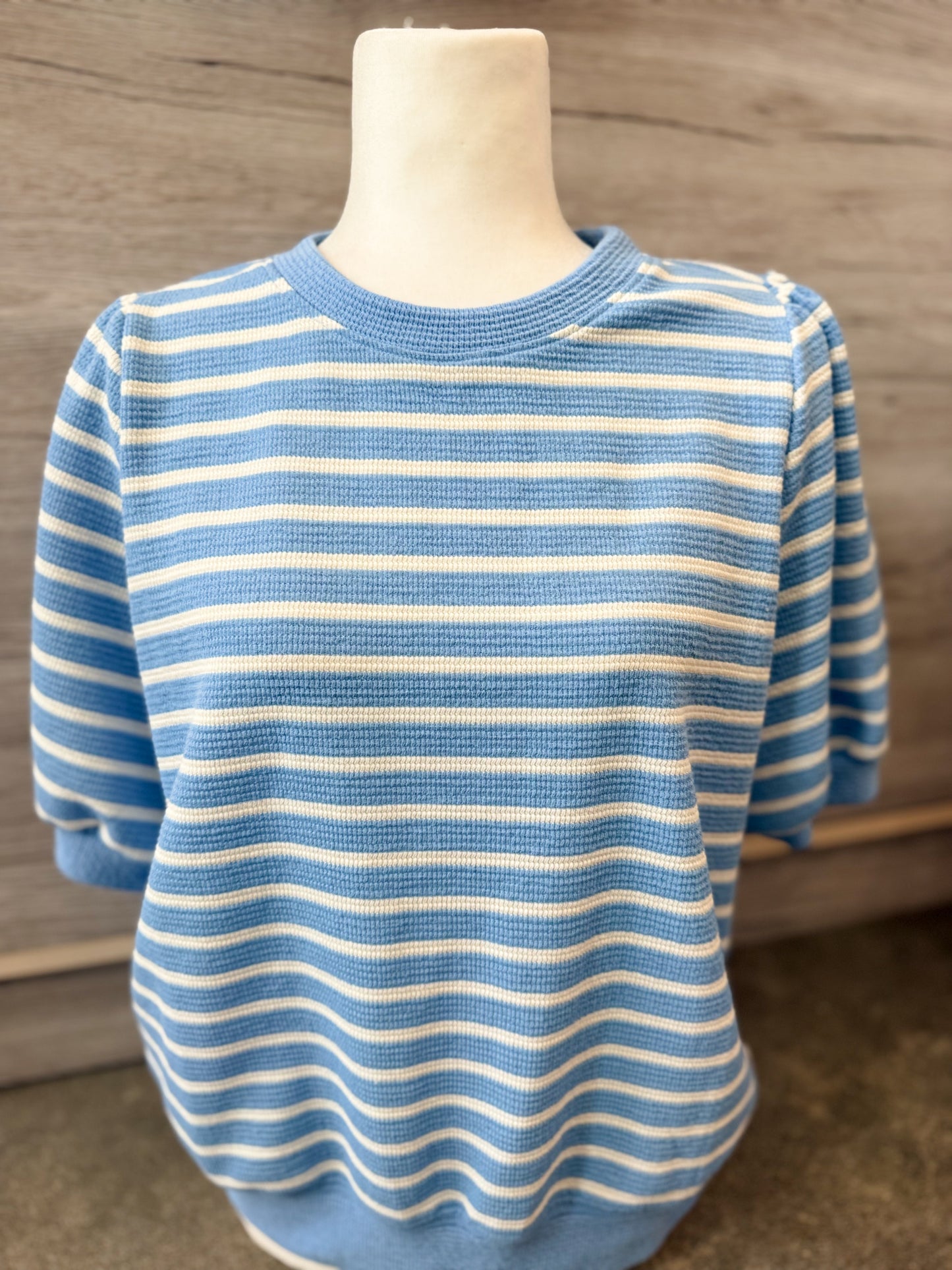 Blue Stripe Top