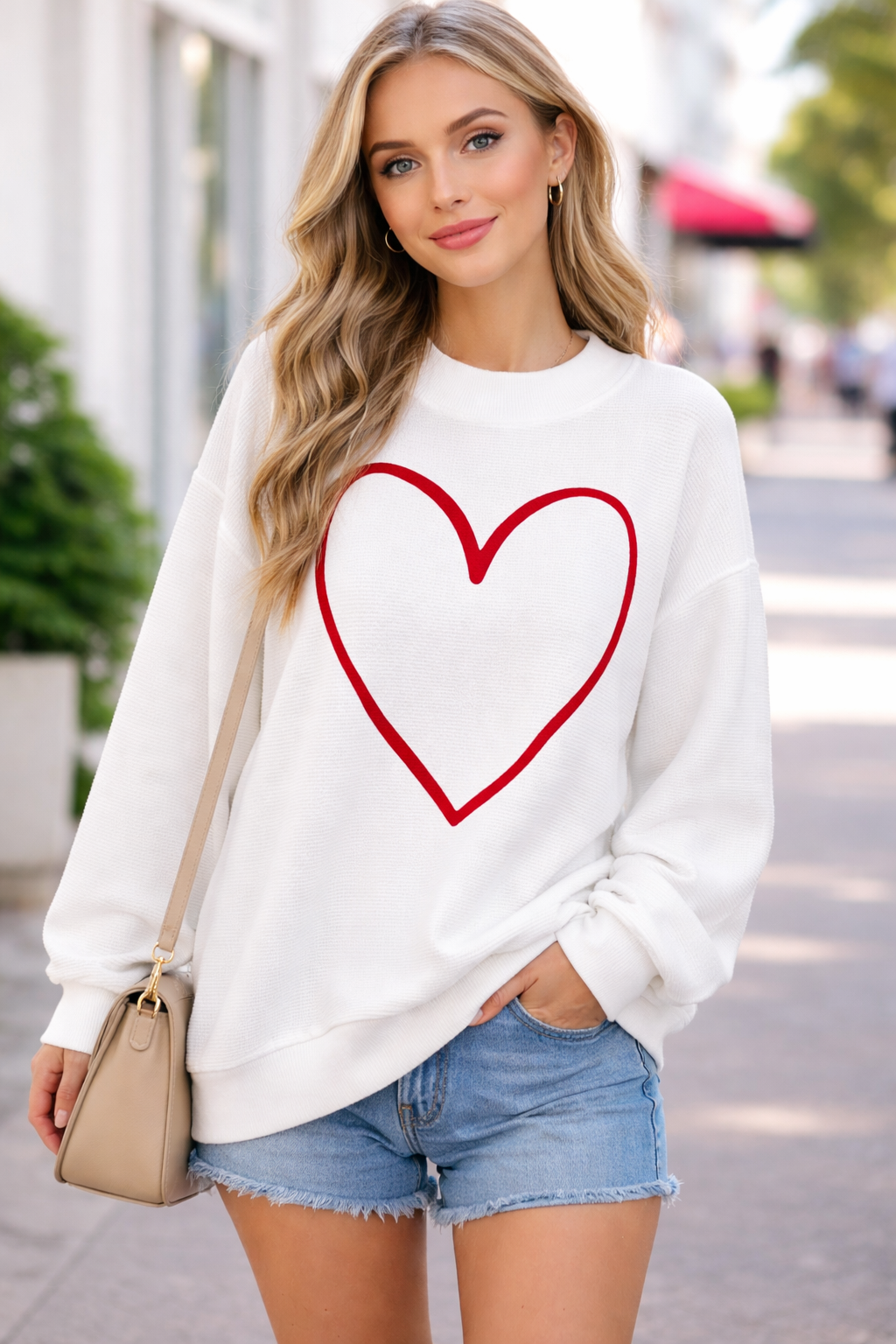 Heart Outline Pullover - Twisted Sisters Shoetique