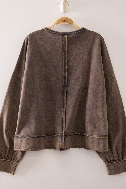The Vintage Wash Seamed Top