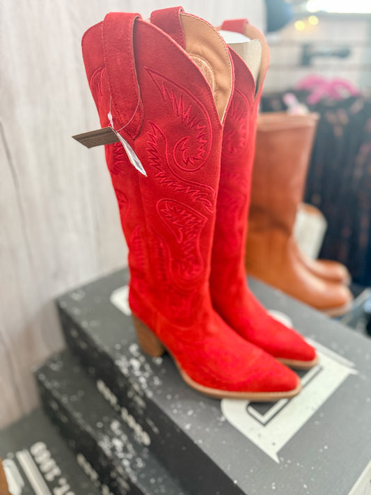 Dingo-Evita Boots- Red