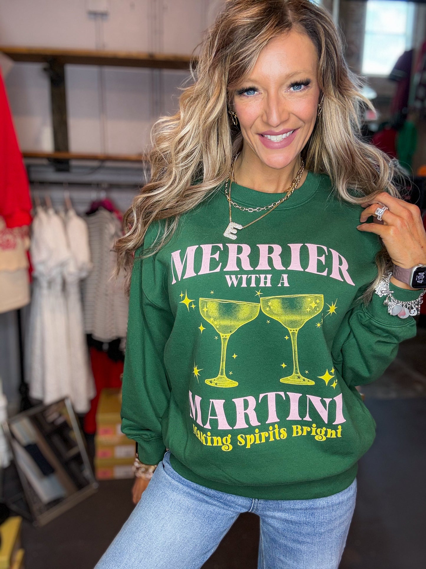 Merrier with a Martini Pullover