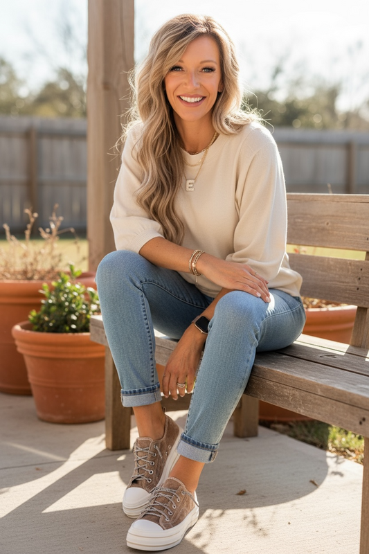 Very G-Aman Velvet Sneakers Nude