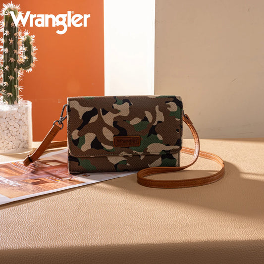 Wrangler Camo Wallet Crossbody Bag - Twisted Sisters Shoetique