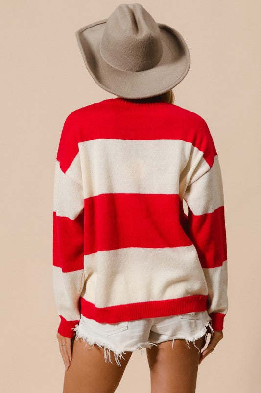 Stripe Tree Sweater