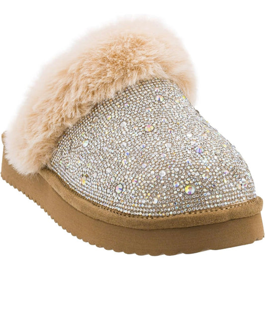 Corkys Let’s Order In Rhinestone Slippers