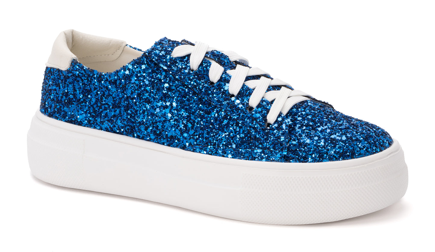 Corkys Electric Blue Glitter