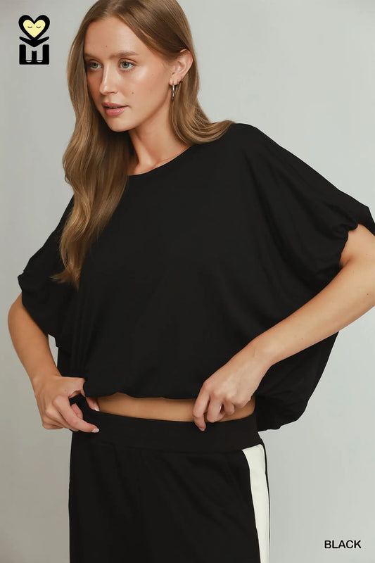 Bubble Hem Top - Twisted Sisters Shoetique