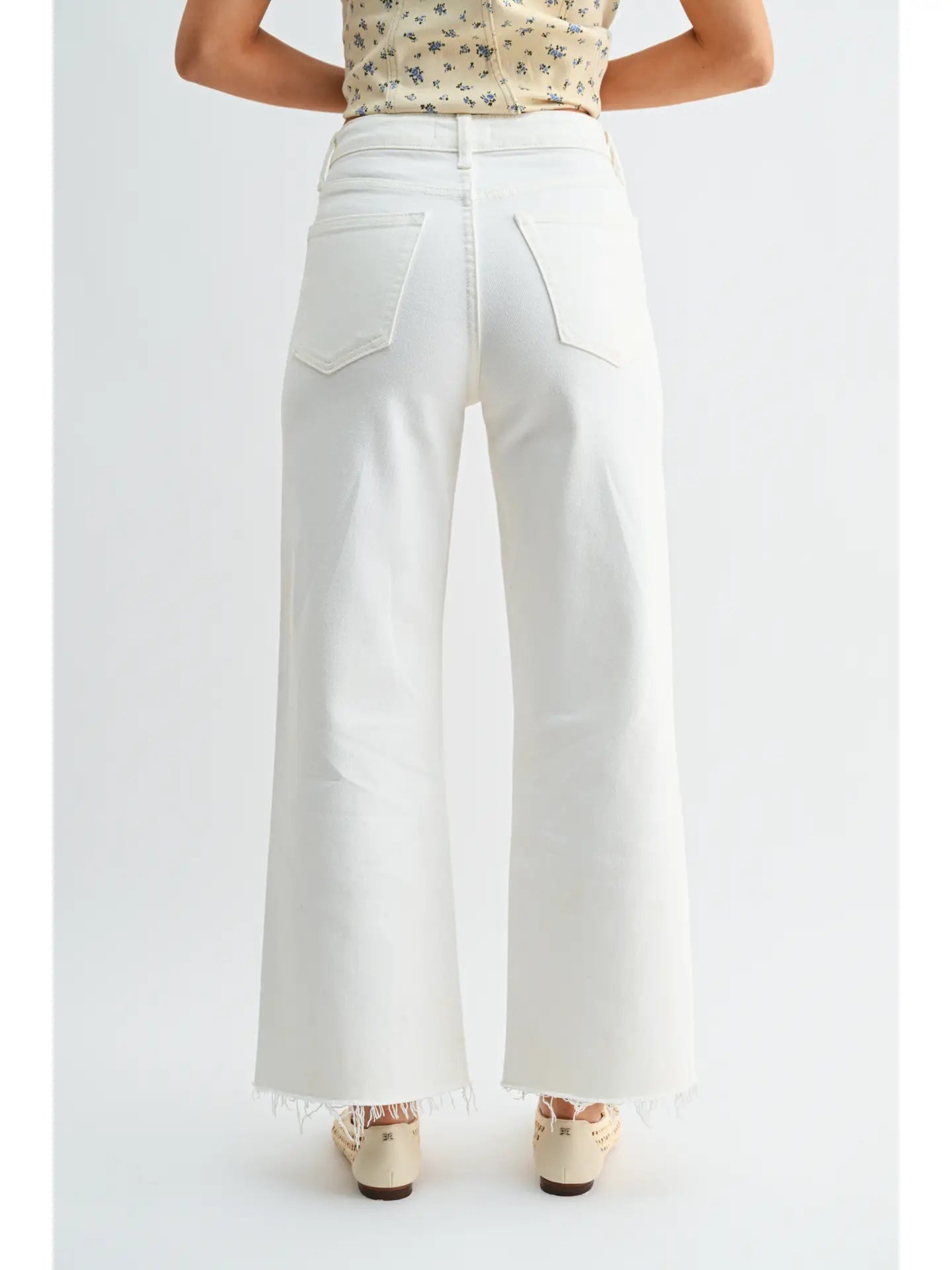 Slim Scissor Cut Wide Leg Jean