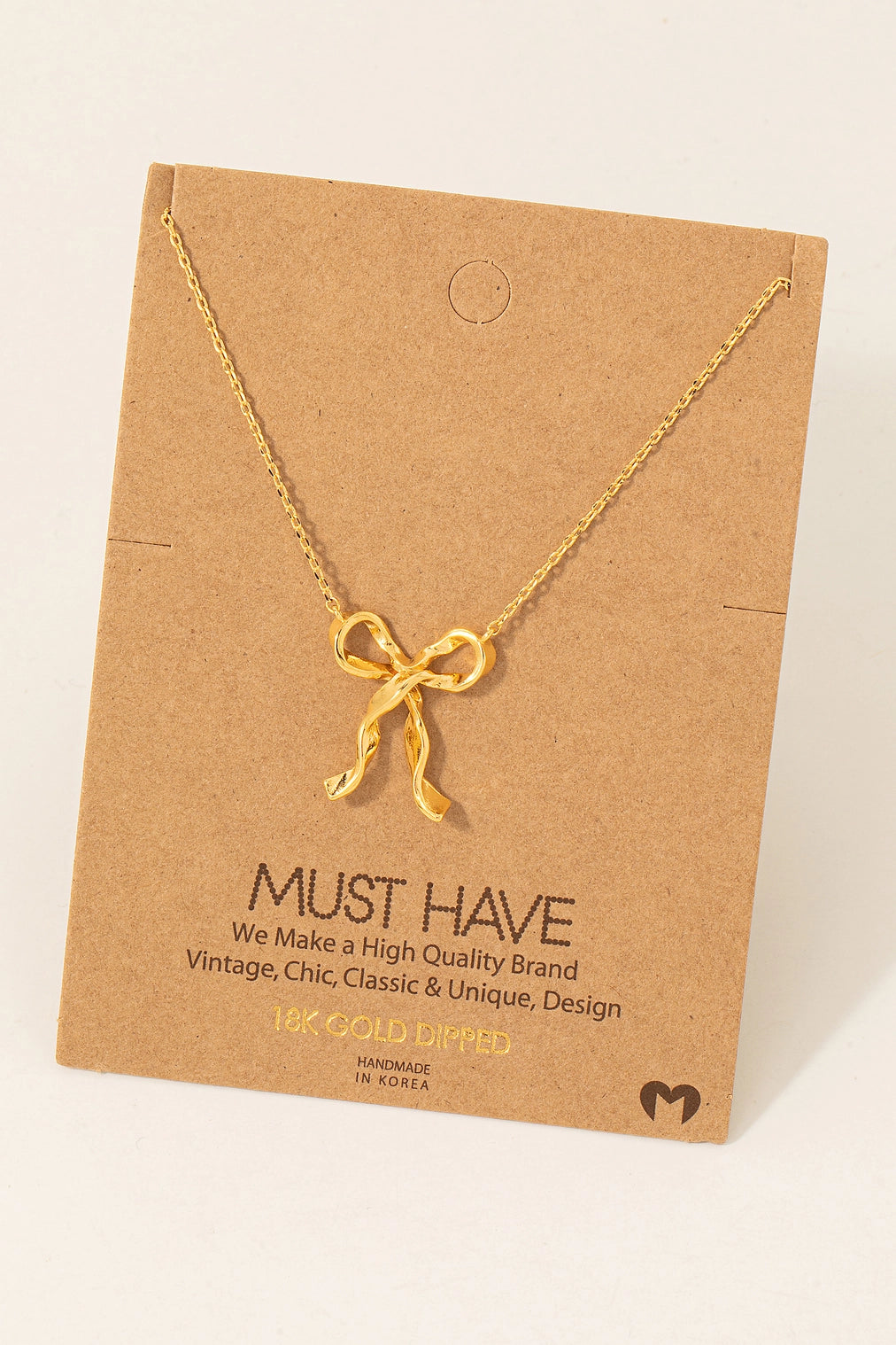 Bow Necklace