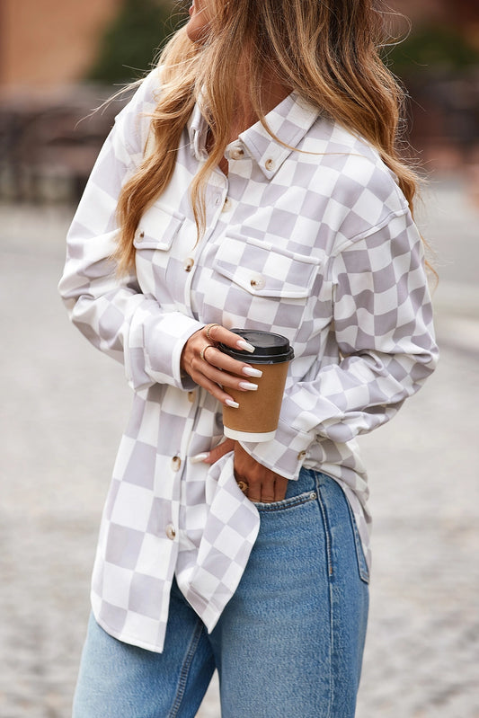 Checkered Shacket