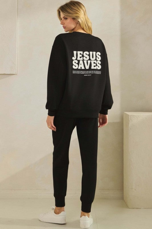 Jesus Saves Sweatshirt
