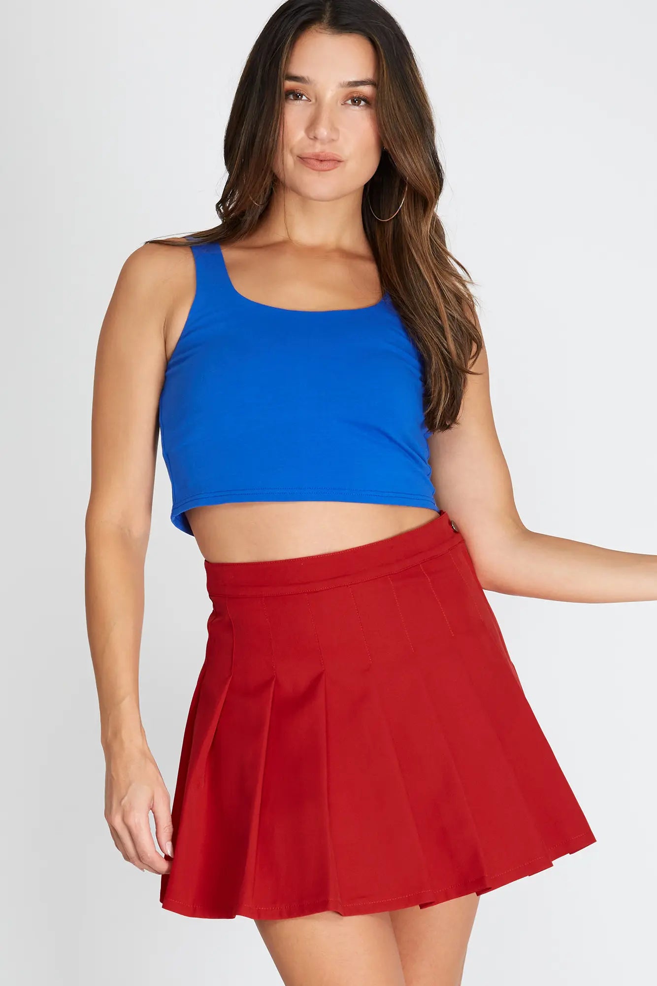 Pleated Game Day Skirt