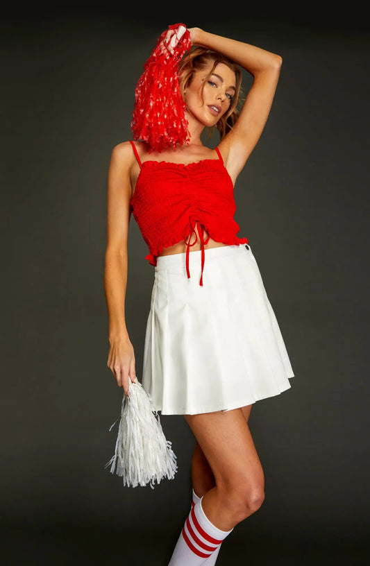 Pleated Game Day Skirt