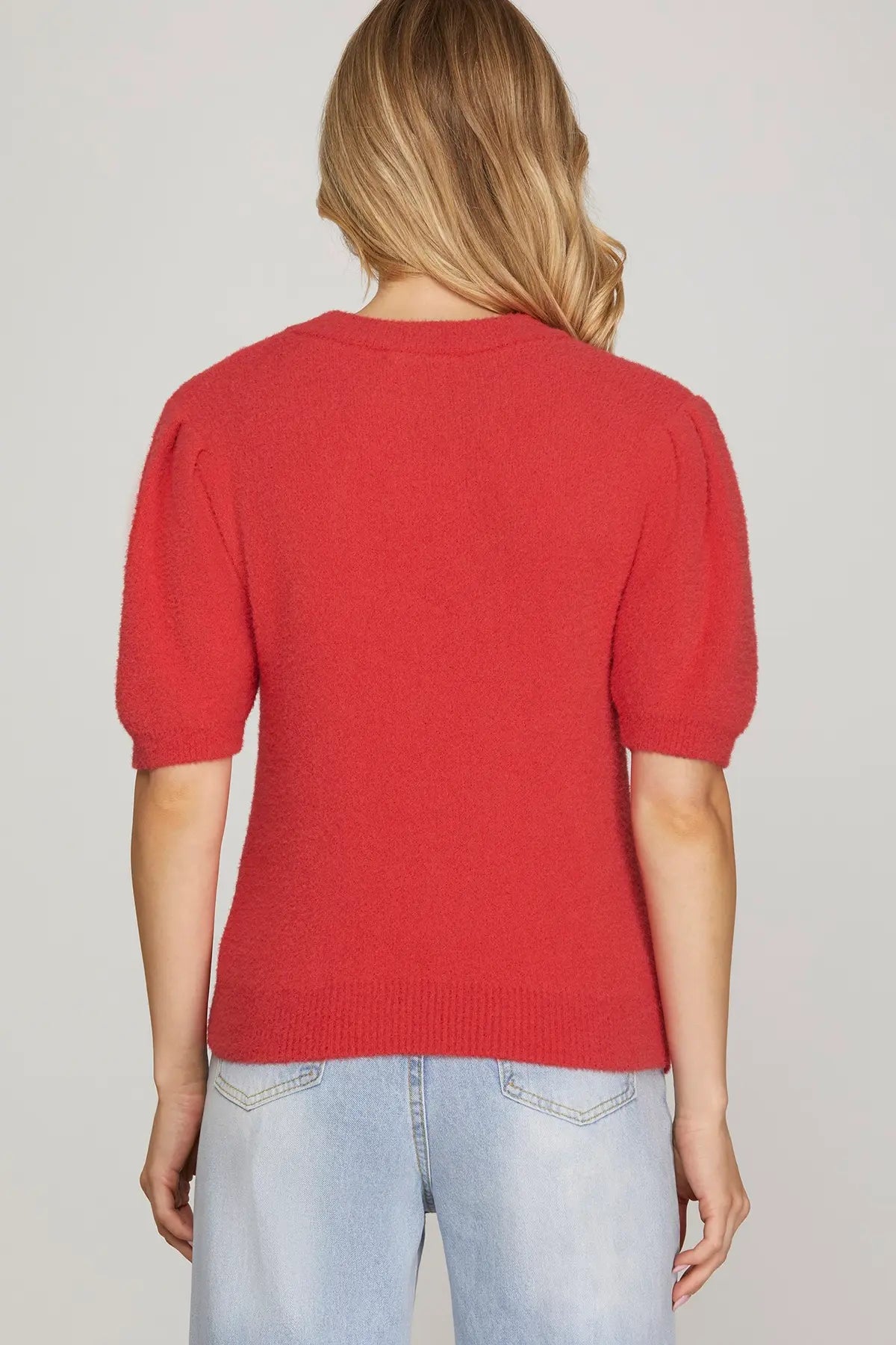 Round Neck Sweater Top
