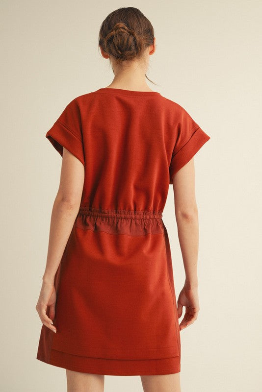 Jersey Drawstring Dress