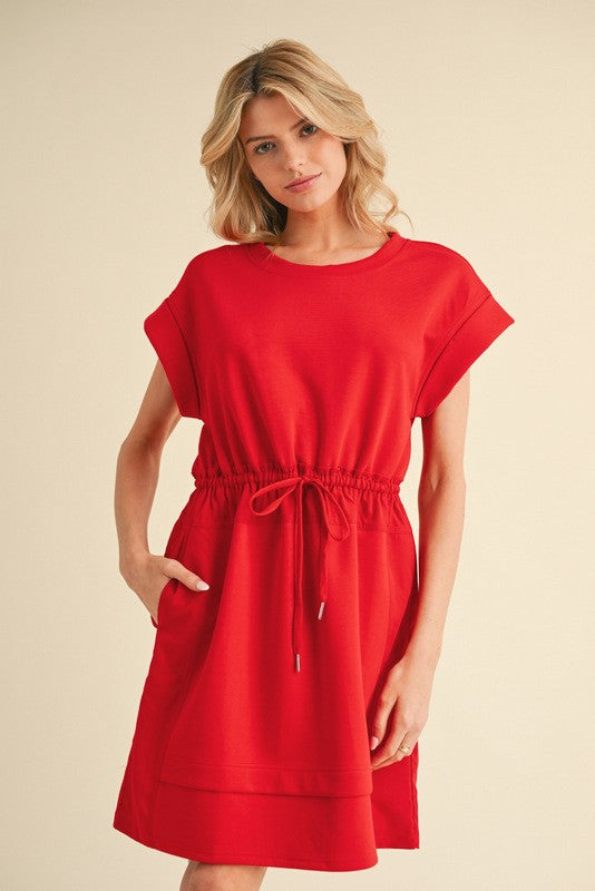 Jersey Drawstring Dress