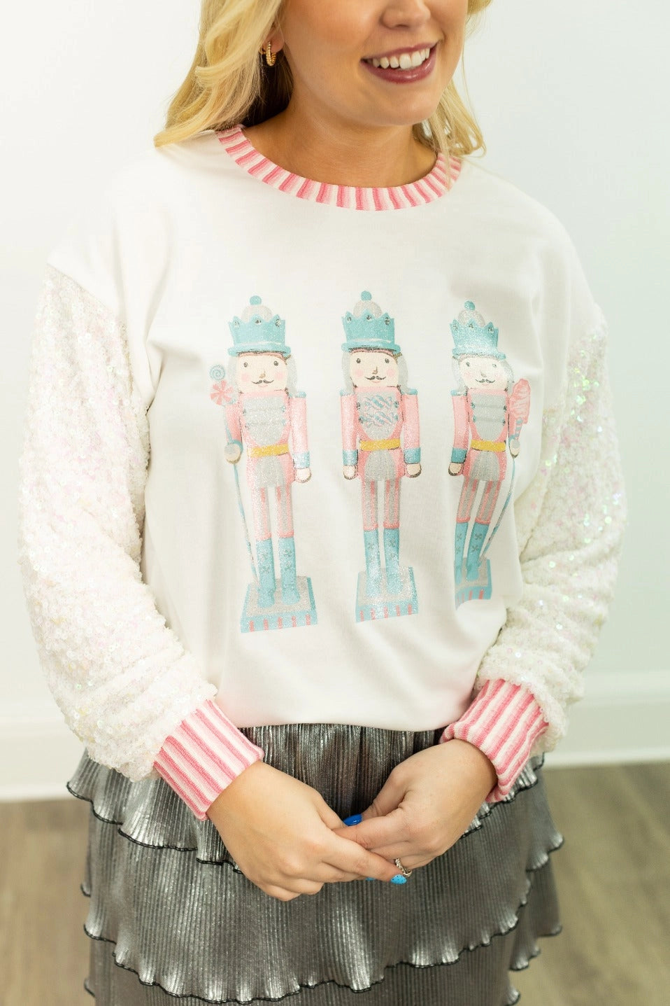 Nutcracker Sequin Top