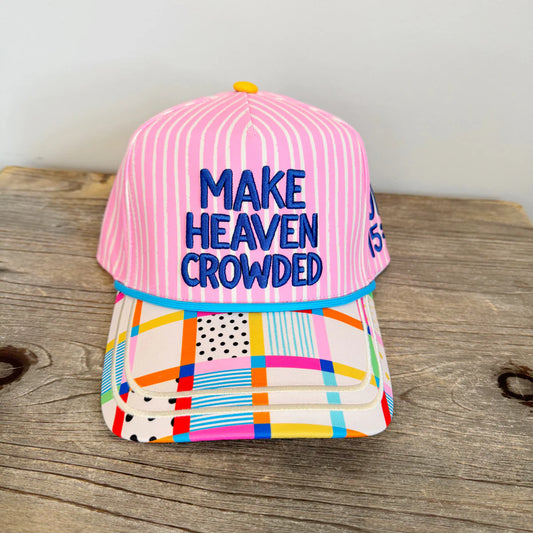 Make Heaven Crowded Retro Trucker Hat