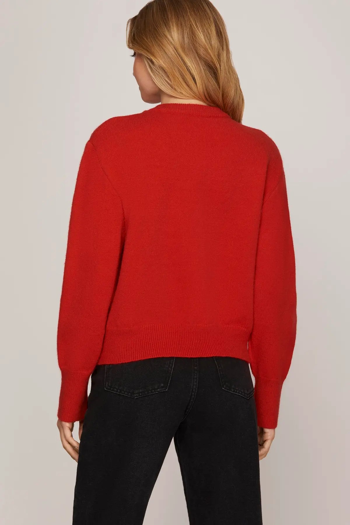 Sequin Bow Sweater