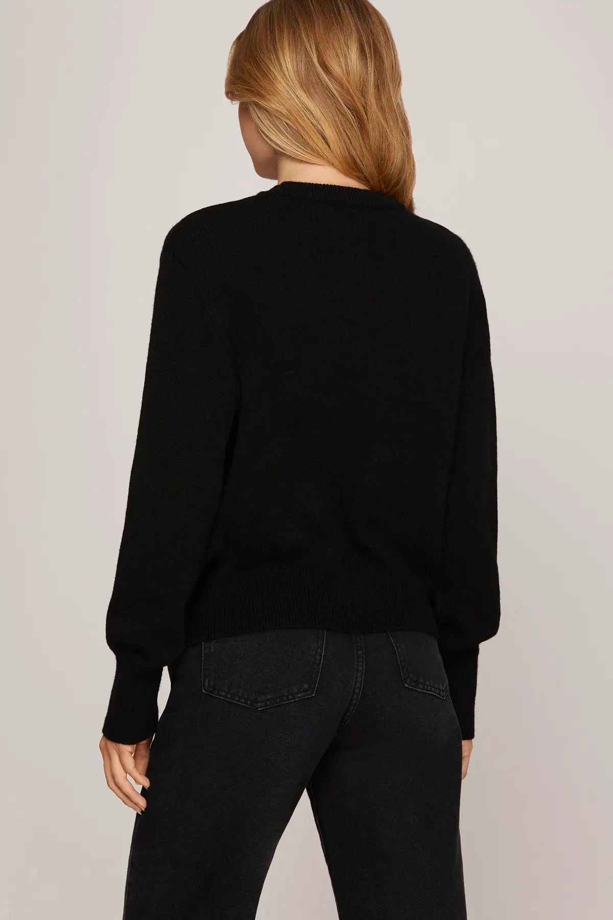 Sequin Bow Sweater