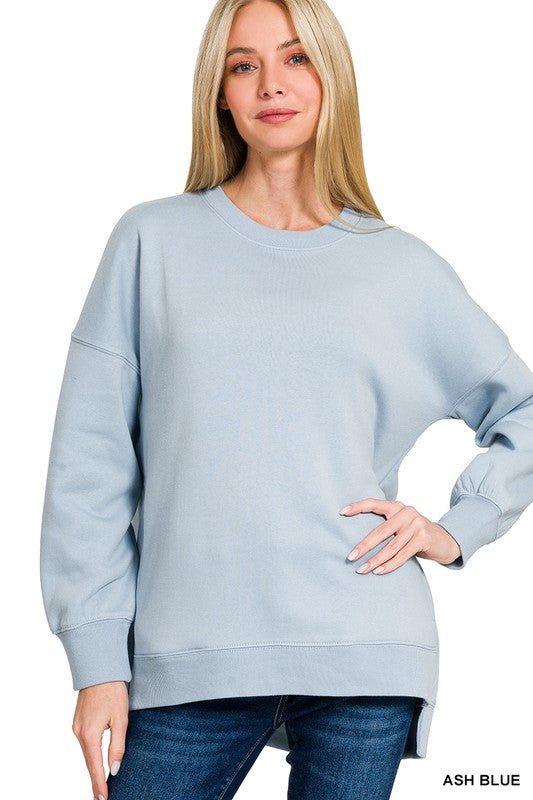 Ash Blue Hi-Low Sweatshirt