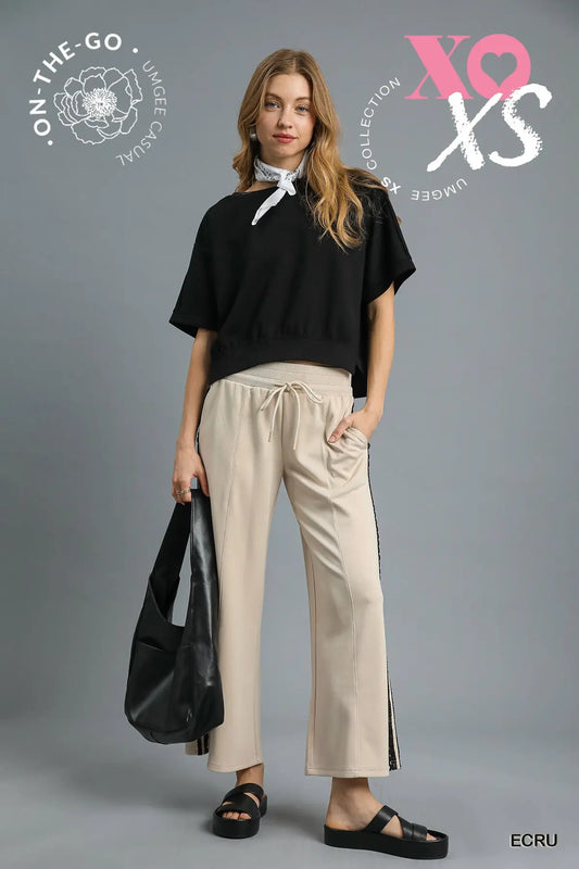 Lace Trim Pants