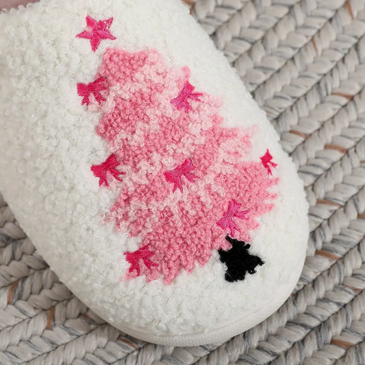 Pink Tree Slippers