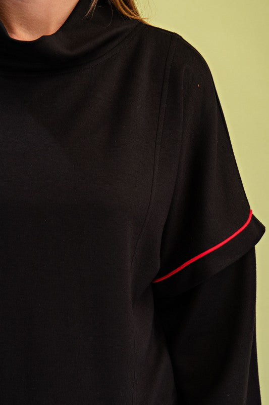 Black Knit Pullover