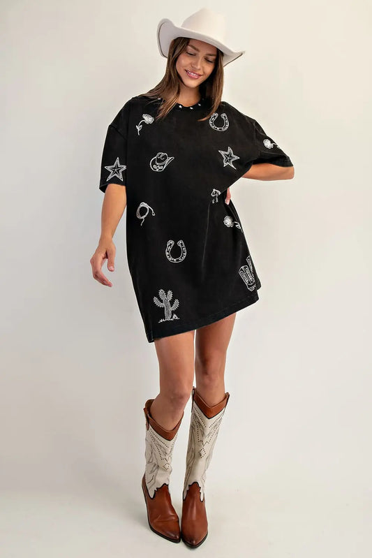 Snow Wash Western Dress