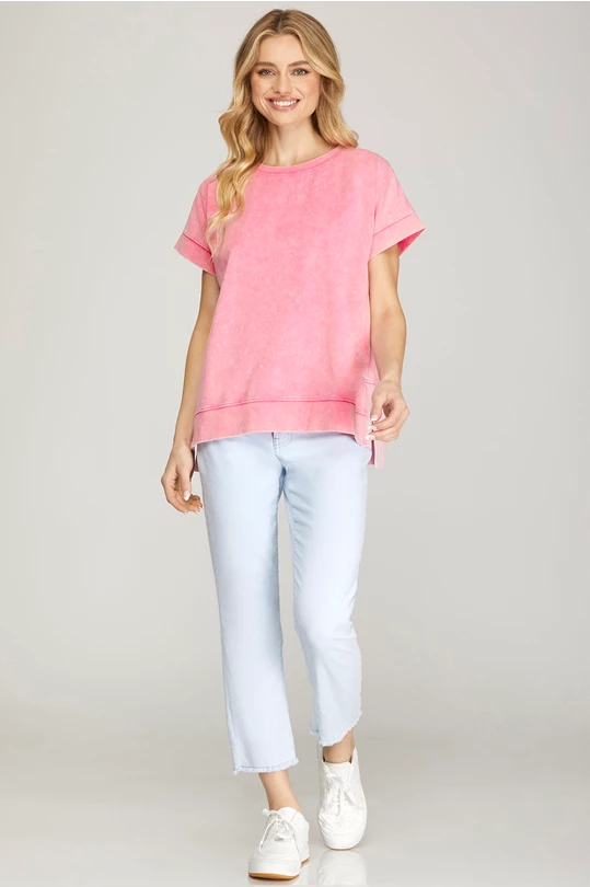 Pink Washed Tee