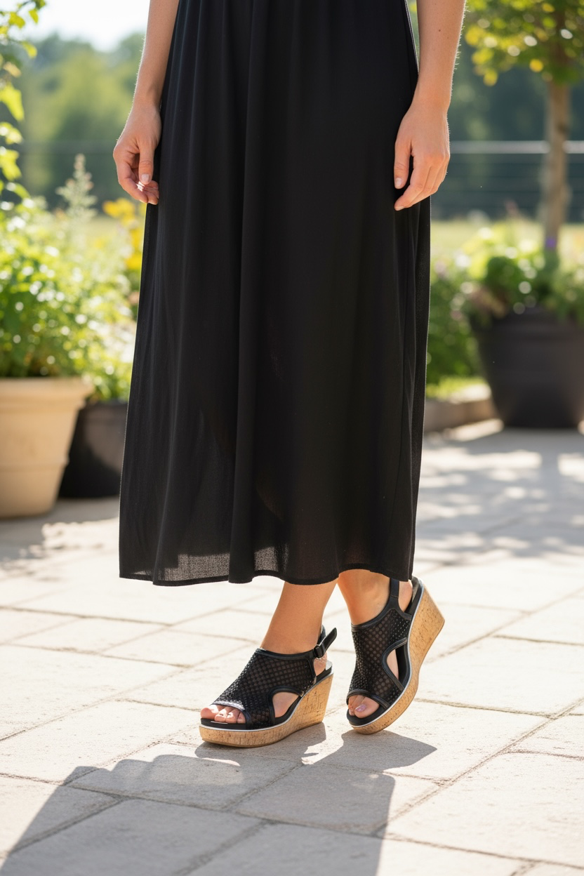 Corkys-Carly Mesh Wedges