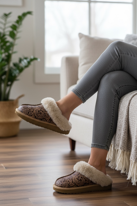 The Lolly Embossed Slippers