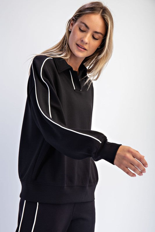 Collared Polo Pullover