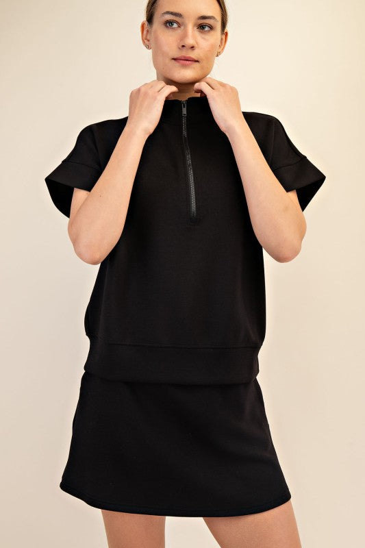 Modal Quarter Zip Top