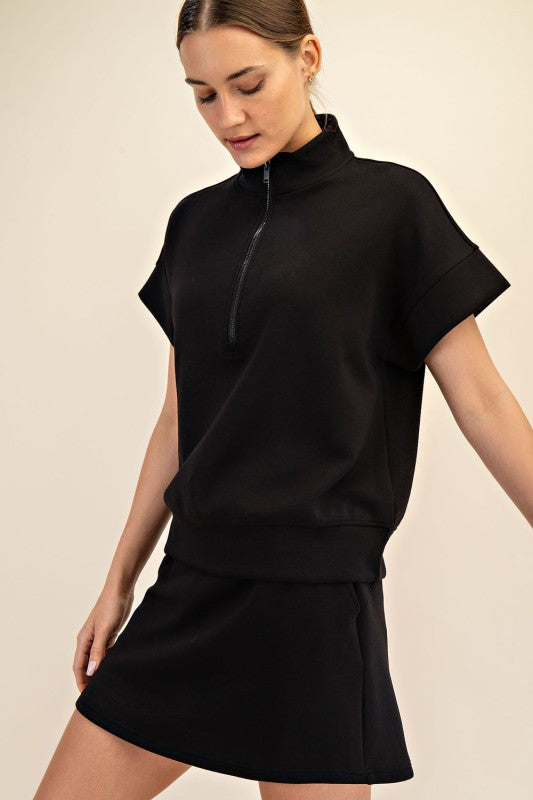 Modal Quarter Zip Top