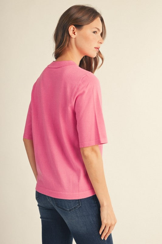 Everyday Luxe Round Neck Sweater Top
