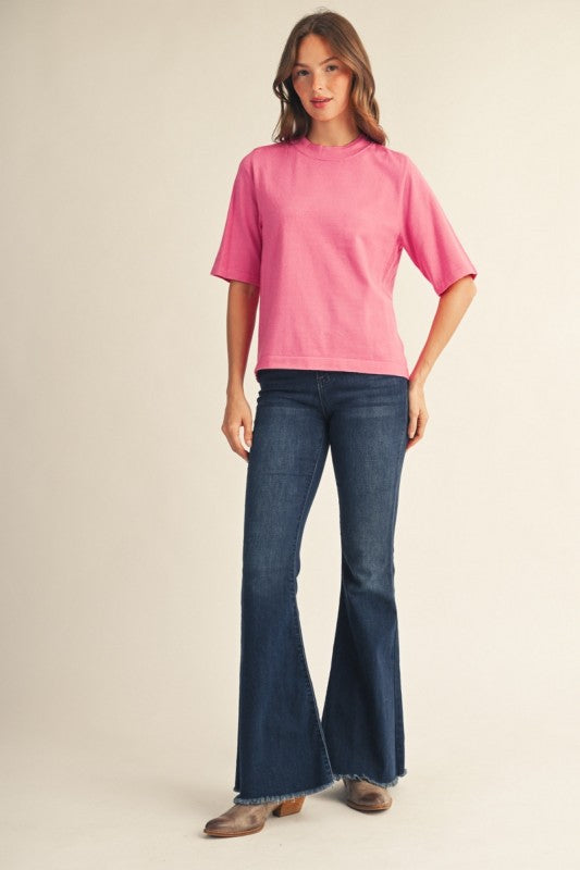 Everyday Luxe Round Neck Sweater Top