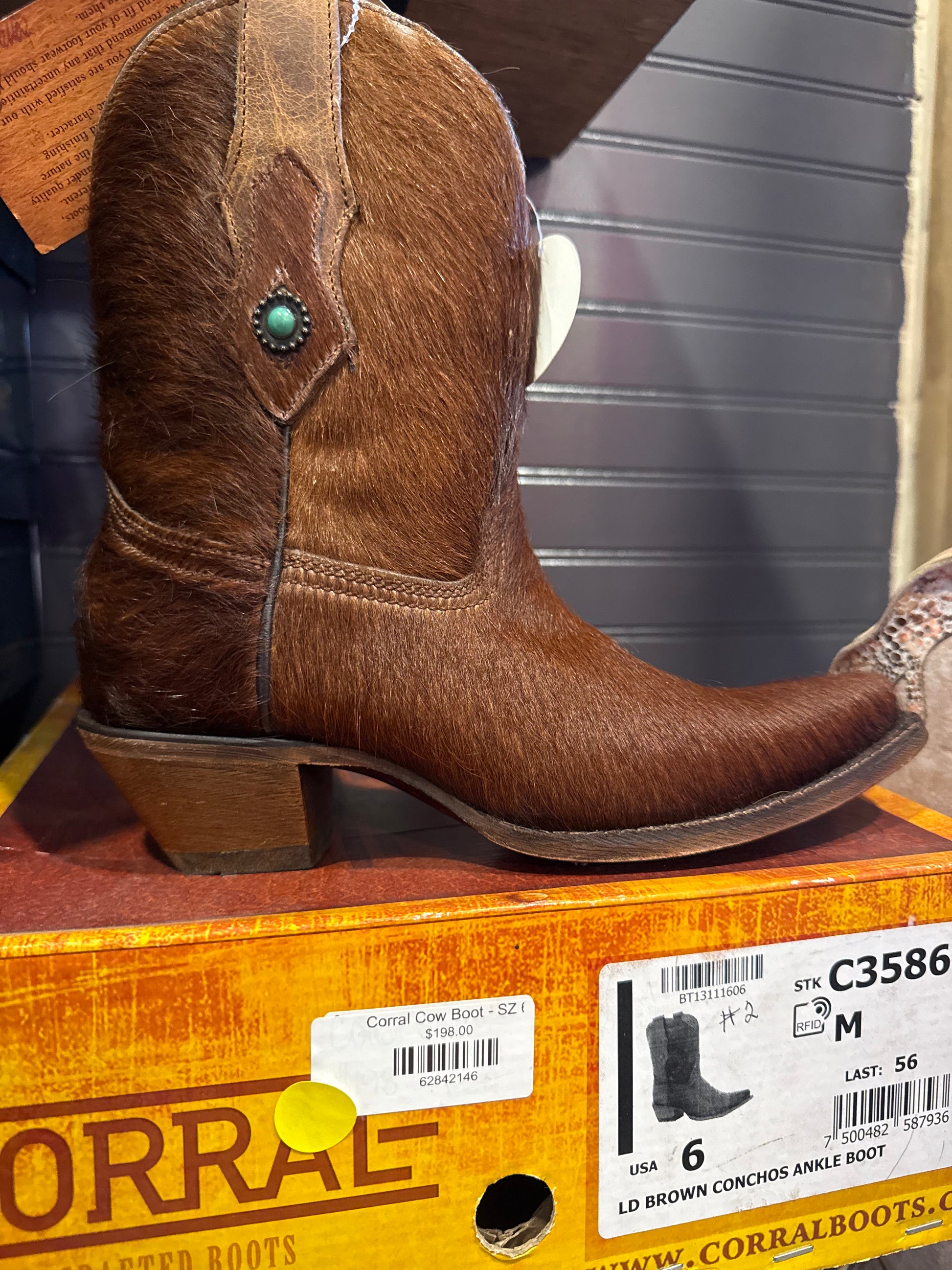 Corral Cowhide Booties – Twisted Sisters Shoetique