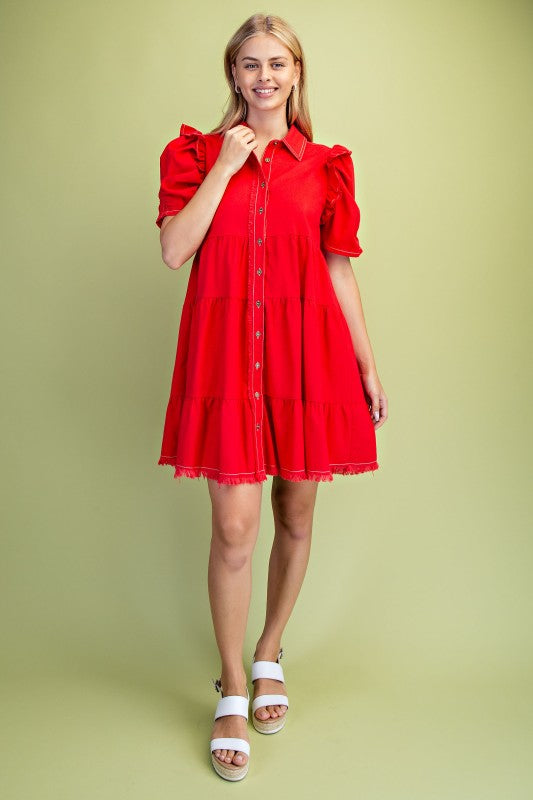 The Gigi Dress-Red
