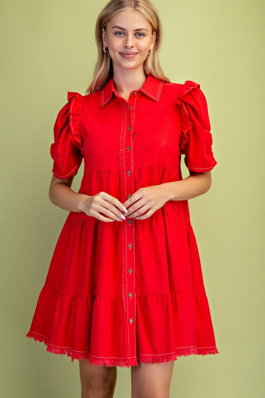 The Gigi Dress-Red