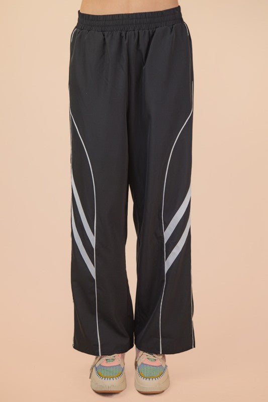 Wide Leg Track Pants