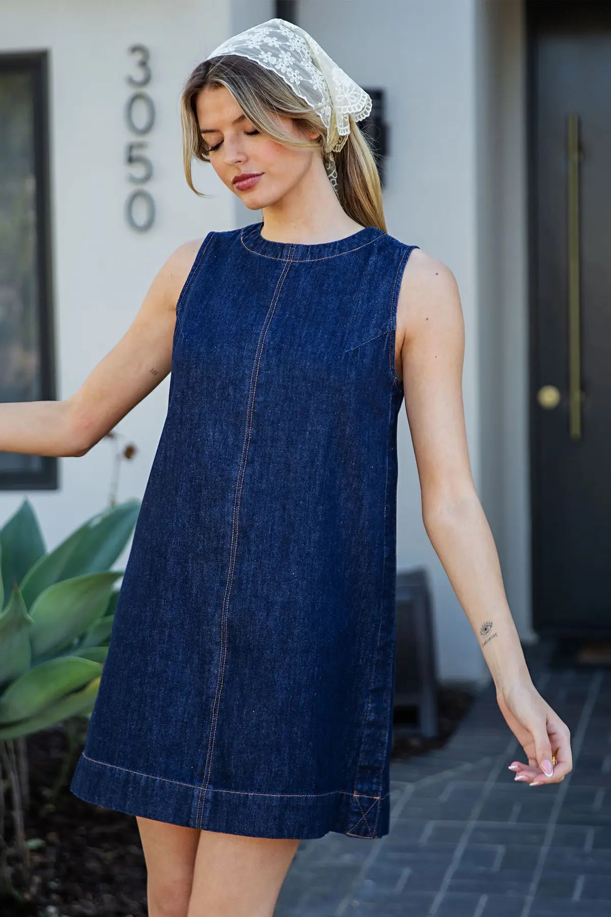 Easy Does It Denim Shift Dress