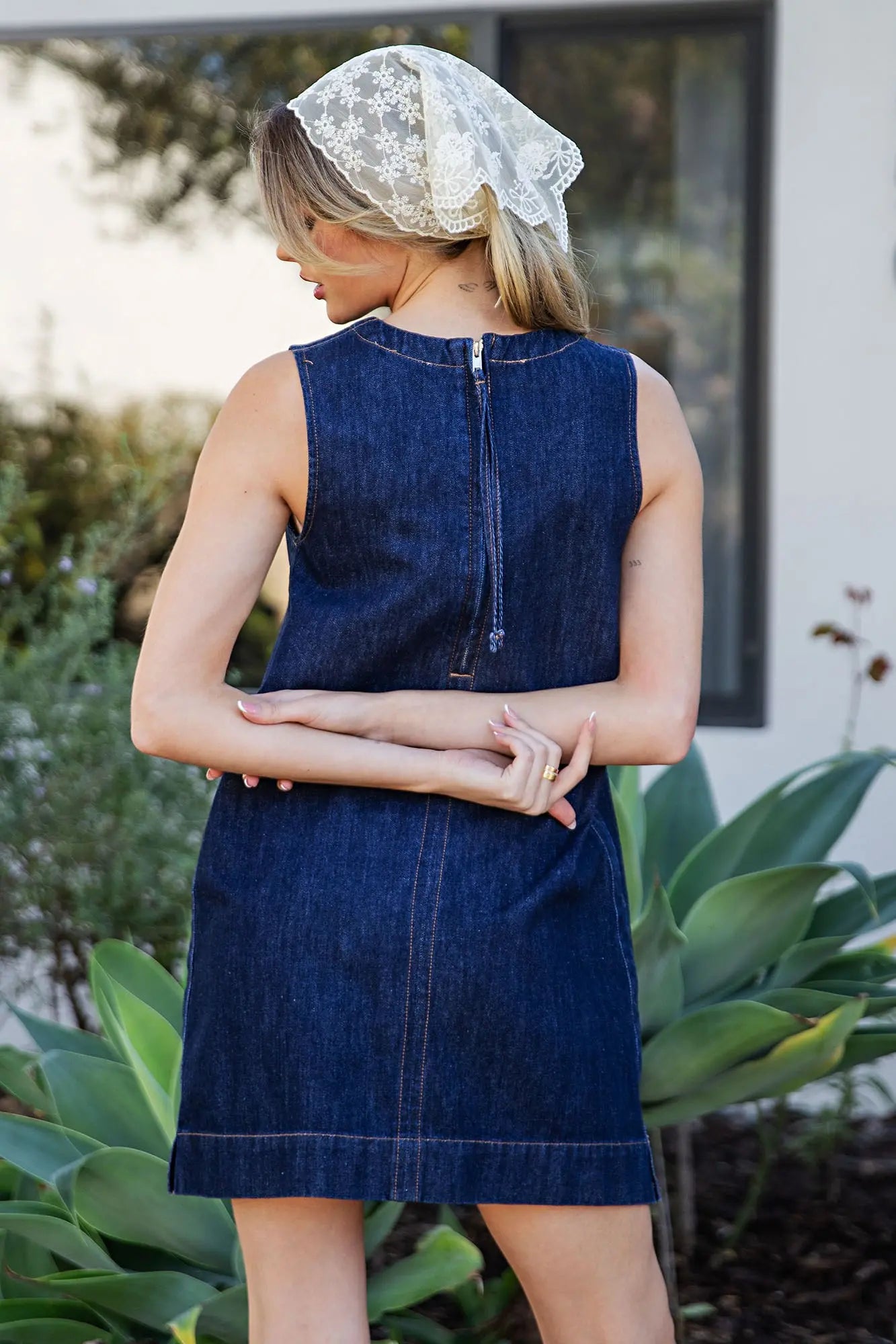 Easy Does It Denim Shift Dress