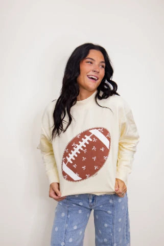 Friday Night Lights Football Mock Neck Sweatshirt
