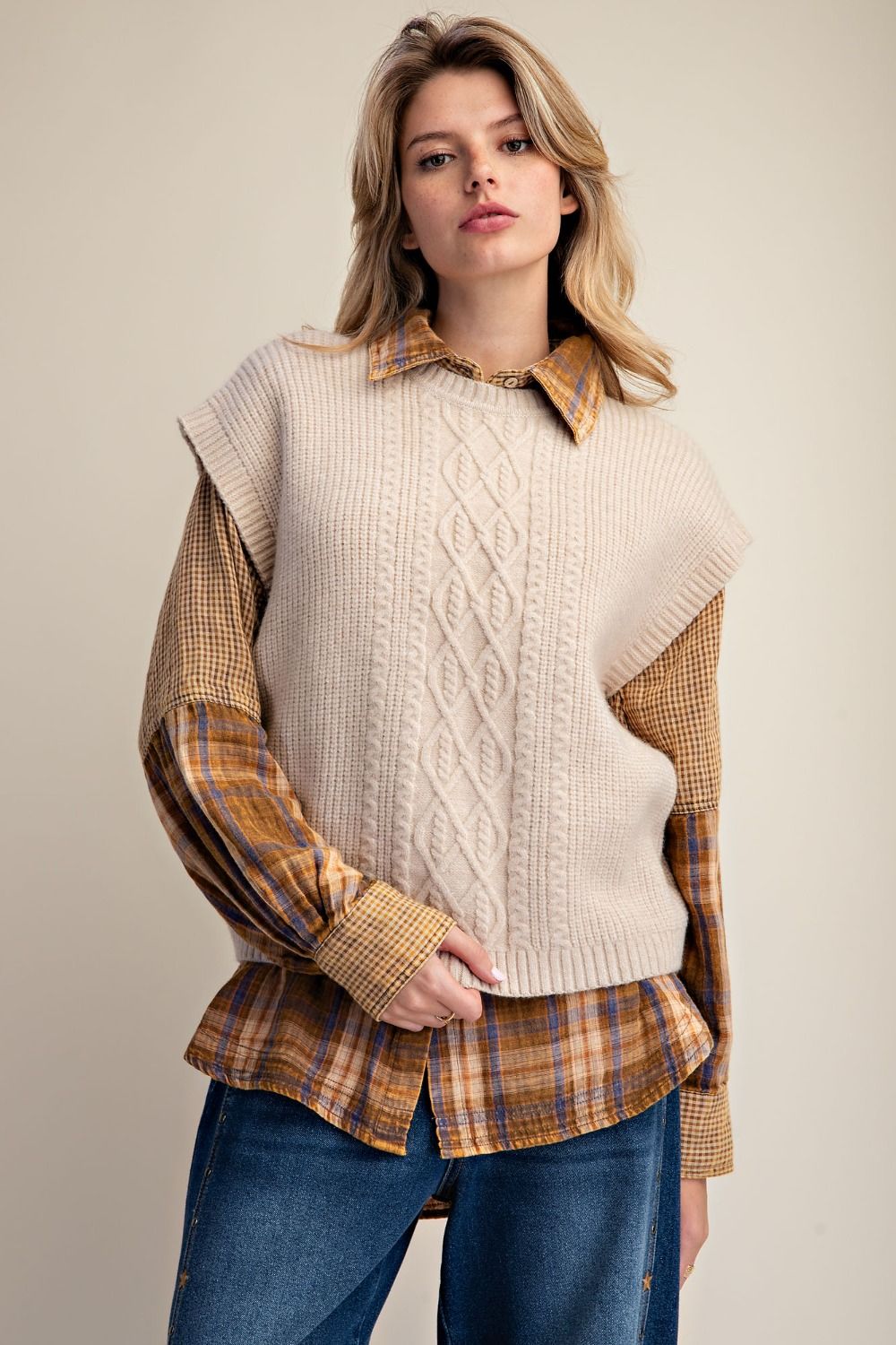 Knitted Sweater Vest - Twisted Sisters Shoetique