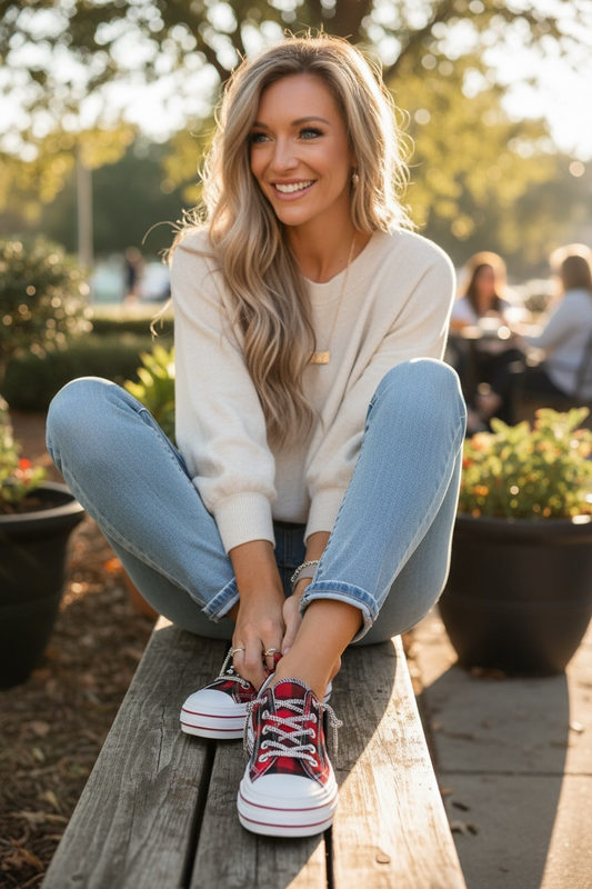 Very G-Aman Plaid Sneakers