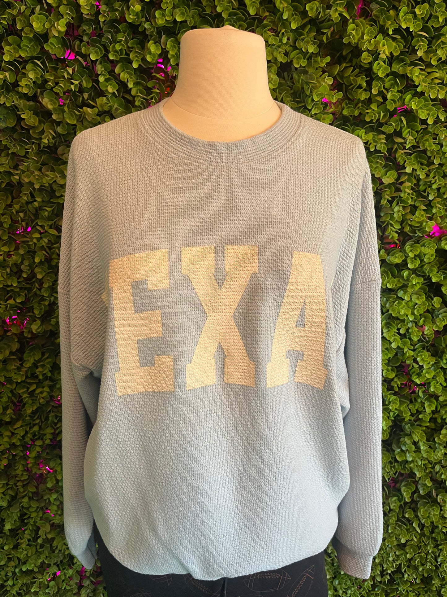 Texas Cloudy Knit Top – Blue