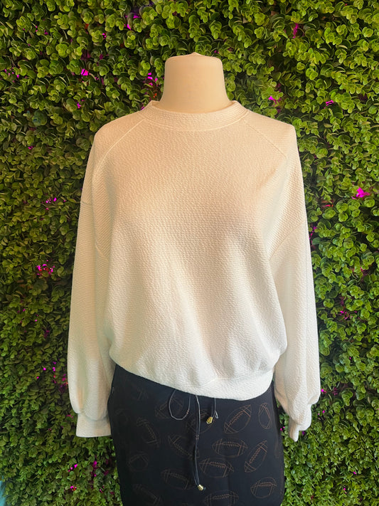 Cloud Nine Cloudy Knit Top – Off White - Twisted Sisters Shoetique