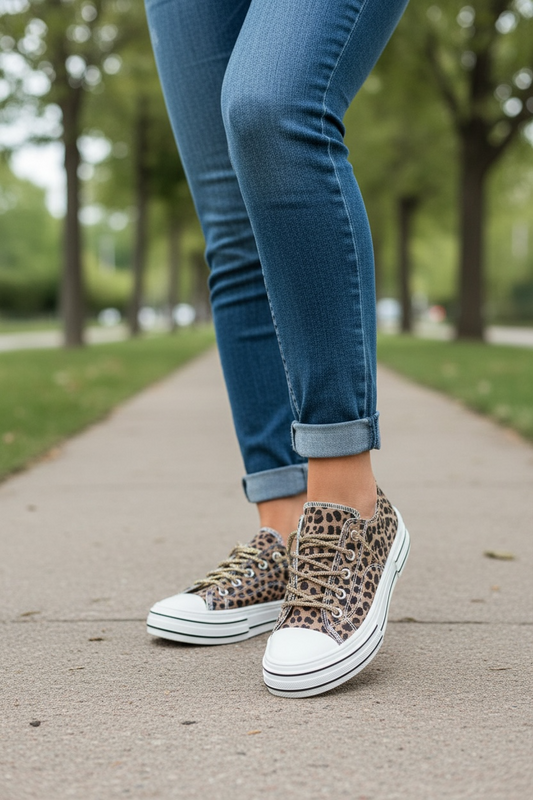 The Aman Leopard Sneakers