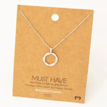 Circle Pendant Necklace